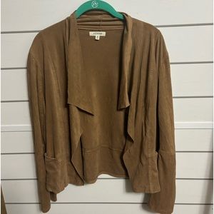Brown Top that is in the cardigan family.
